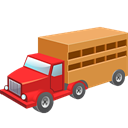 Cow wagon icon
